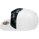 TOP LEVEL : BULL | Front-raised Bull Embroidery with Tie-Dye Design Snapback Cap