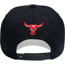 TOP LEVEL : BULL | Front Raised Bull Verbiage with Dripping Design Snapback Cap