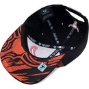 TOP LEVEL : BULL | Front Raised Bull Verbiage with Dripping Design Snapback Cap