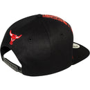 TOP LEVEL : BULL | Front Raised Bull Embroidery with Verbiage Print Design Snapback Cap