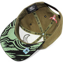 TOP LEVEL : BULL | Front Raised Bull Embroidery with Verbiage Print Design Snapback Cap