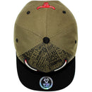 TOP LEVEL : BULL | Front Raised Bull Embroidery with Verbiage Print Design Snapback Cap