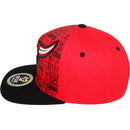 TOP LEVEL : BULL | Front Raised Bull Embroidery with Verbiage Print Design Snapback Cap