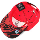 TOP LEVEL : BULL | Front Raised Bull Embroidery with Verbiage Print Design Snapback Cap