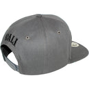 TOP LEVEL : CALIFORNIA | Front-raised Verbiage Embroidery with CALI Floral Print Design Snapback Cap