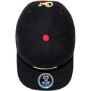 TOP LEVEL : CALI | Front Raised Cali Verbiage with Hand Sign Design Snapback Cap