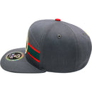 TOP LEVEL : CALI | Front Raised Cali Verbiage with Hand Sign Design Snapback Cap