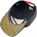 TOP LEVEL : CALI | Front Raised Cali Verbiage with Hand Sign Design Snapback Cap