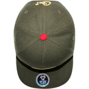 TOP LEVEL : CALI | Front Raised Cali Verbiage with Hand Sign Design Snapback Cap