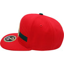 TOP LEVEL : CALI | Front Raised Cali Verbiage with Hand Sign Design Snapback Cap