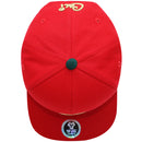 TOP LEVEL : CALI | Front Raised Cali Verbiage with Hand Sign Design Snapback Cap