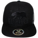 TOP LEVEL : CALI BEAR | Front-raised Verbiage Embroidery with Calibear Design Snapback Cap