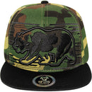 TOP LEVEL : CALI BEAR | Front-raised High Quality Embroidery Design Snapback Cap