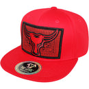 TOP LEVEL : BULL | Paisley & Ornamental Pattern Design Snapback Cap