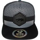 TOP LEVEL : CALI BEAR | Hexagon Felt Patch Design Snapback Cap