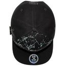 TOP LEVEL : FINESSE | Verbiage with Marble Texture Print Design Snapback Cap
