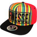 TOP LEVEL : FINESSE | Front-raised FINESSE Verbiage Design Snapback Cap