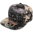 TOP LEVEL : GOAT | All Over Front Print Design Snapback Cap