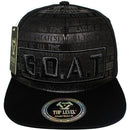TOP LEVEL : GOAT | All Over Front Print Design Snapback Cap