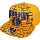 TOP LEVEL : GOLDEN STATE | Unique All-over Printing with Golden State Design Snapback Cap
