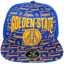 TOP LEVEL : GOLDEN STATE | Unique All-over Printing with Golden State Design Snapback Cap
