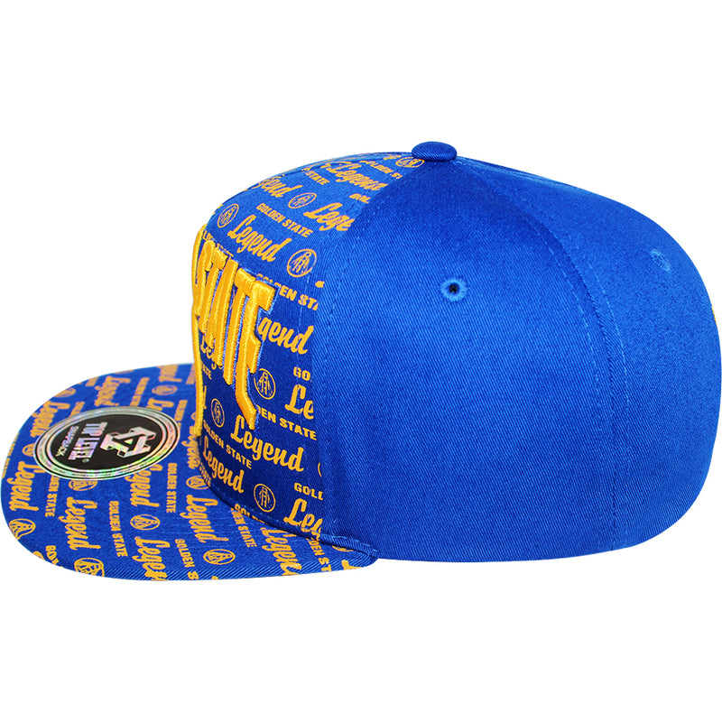 TOP LEVEL : GOLDEN STATE | Unique All-over Printing with Golden State Design Snapback Cap