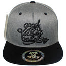 TOP LEVEL : GOOD VIBES ONLY | Aloha Hand Sign Design Snapback Cap