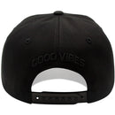 TOP LEVEL : GOOD VIBES | Iridescent Heat Transfer Vinyl Patch Design Snapback Cap