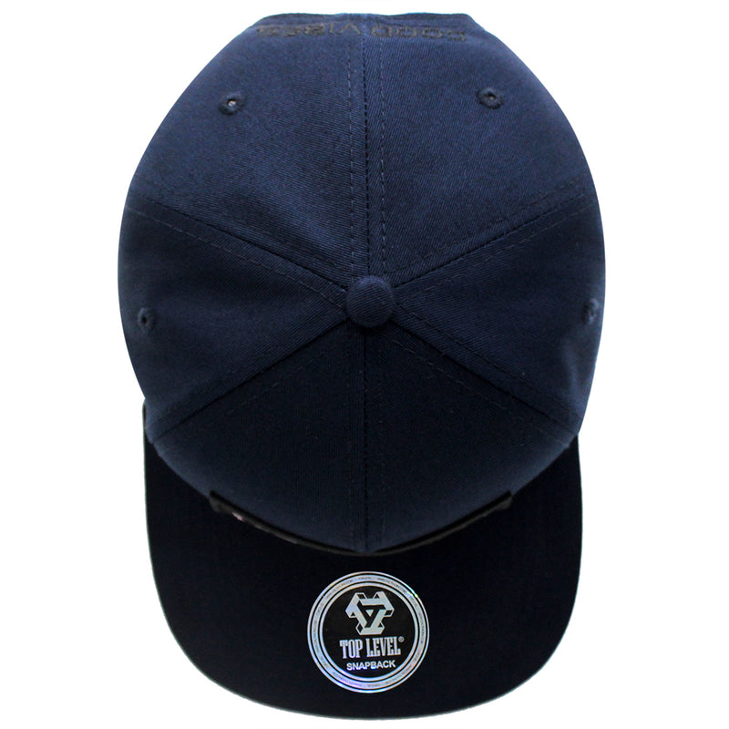 TOP LEVEL : GOOD VIBES | Iridescent Heat Transfer Vinyl Patch Design Snapback Cap