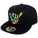 TOP LEVEL : HAWAII | Aloha Hand Sign with Flowers Embroidery Design Snapback Cap