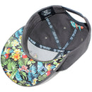 TOP LEVEL : HAWAII | Aloha Hand Sign with Flowers Embroidery Design Snapback Cap