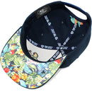TOP LEVEL : HAWAII | Aloha Hand Sign with Flowers Embroidery Design Snapback Cap