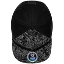 TOP LEVEL : ALOHA | Front-raised Verbiage Embroidery with Flowers Print Design Snapback Cap