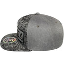 TOP LEVEL : ALOHA | Front-raised Verbiage Embroidery with Flowers Print Design Snapback Cap