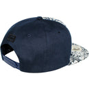 TOP LEVEL : ALOHA | Front-raised Verbiage Embroidery with Flowers Print Design Snapback Cap