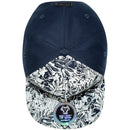 TOP LEVEL : ALOHA | Front-raised Verbiage Embroidery with Flowers Print Design Snapback Cap