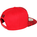 TOP LEVEL : ALOHA | Front-raised Verbiage Embroidery with Flowers Print Design Snapback Cap