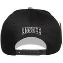 TOP LEVEL : HUSTLE | Verbiage Design with Check Fabric Design Snapback Cap