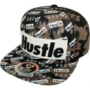 TOP LEVEL : HUSTLE | Two Layers Rubber Patch Design Snapback Cap