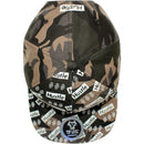 TOP LEVEL : HUSTLE | Two Layers Rubber Patch Design Snapback Cap