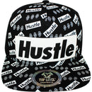TOP LEVEL : HUSTLE | Two Layers Rubber Patch Design Snapback Cap