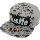 TOP LEVEL : HUSTLE | Two Layers Rubber Patch Design Snapback Cap