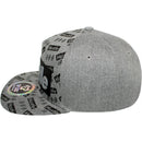 TOP LEVEL : HUSTLE | Two Layers Rubber Patch Design Snapback Cap