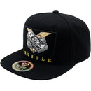 TOP LEVEL : HUSTLE | HU$TLE Dollar Bills Embroidery with Cotton Patch Design Snapback Cap