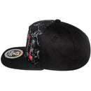 TOP LEVEL : HUSTLE | Front-raised Verbiage with Crack Details Design Snapback Cap