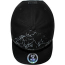 TOP LEVEL : HUSTLE | Front-raised Verbiage with Crack Details Design Snapback Cap