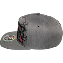TOP LEVEL : HUSTLE | Front-raised Verbiage with Crack Details Design Snapback Cap