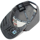 TOP LEVEL : HUSTLE | Front-raised Verbiage with Crack Details Design Snapback Cap