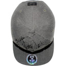 TOP LEVEL : HUSTLE | Front-raised Verbiage with Crack Details Design Snapback Cap