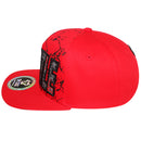 TOP LEVEL : HUSTLE | Front-raised Verbiage with Crack Details Design Snapback Cap